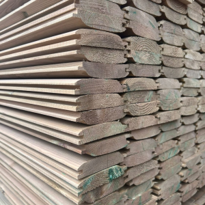 Pressure Treated Redwood Loglap Cladding